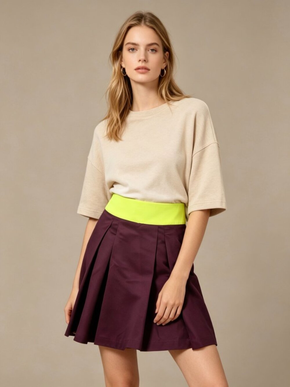 NWOT Essentiel Antwerp Pleated Mini Skirt Size 36 US 6